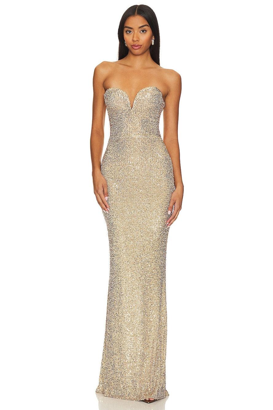Nookie Lumiere Gown in Gold
